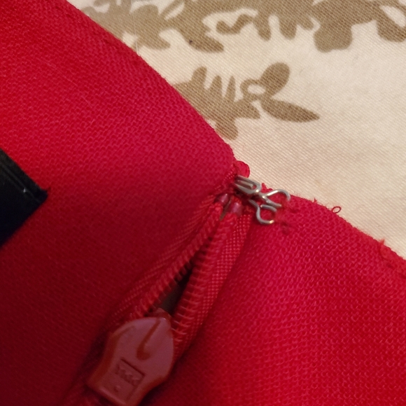 Talbots Red Sleeveless Sheath Dress 14 - Picture 4 of 10